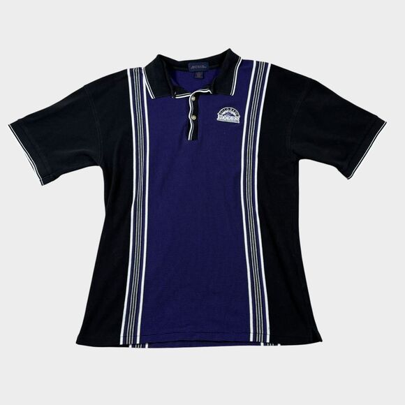 Antigua Other - Vintage Colorado Rockies Antigua Polo Shirt Mens XL MLB Baseball Purple Stripe